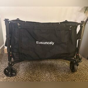 Collapsible Wagon with Wheels, Heavy Duty Folding Utility Cart